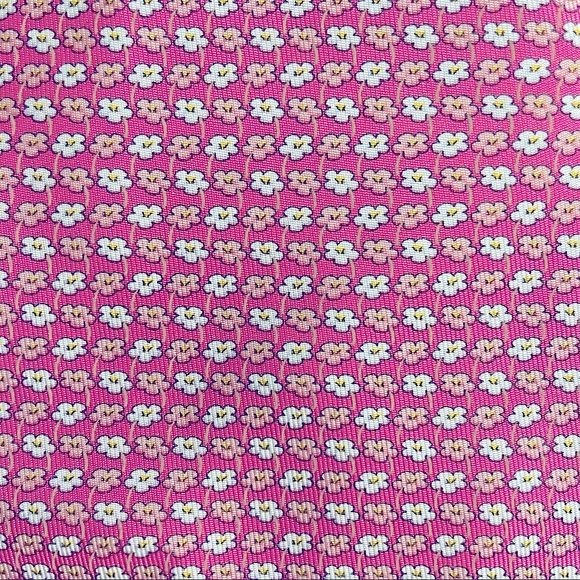 Salvatore Ferragamo Pink Flower Tie - Picture 2 of 3